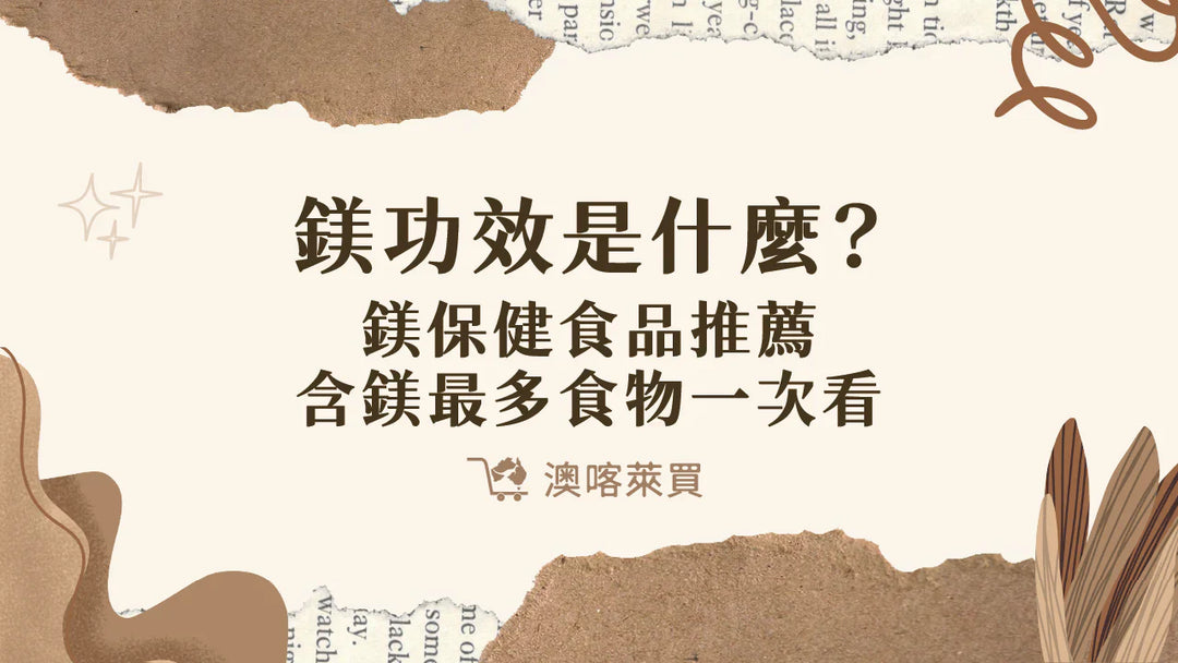 鎂功效是什麼？鎂保健食品推薦、含鎂最多食物一次看