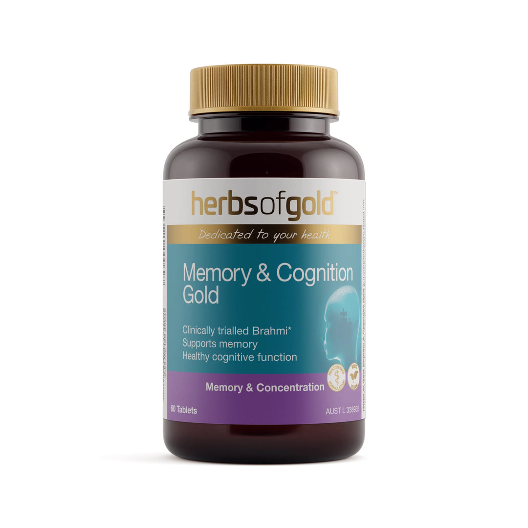 澳洲Herbs of Gold Memory  &Cognition Gold 60粒